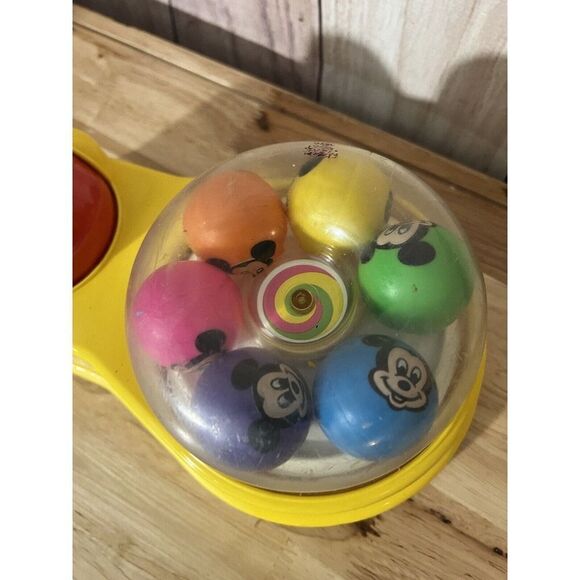 VINTAGE DISNEY COLOR SPIN TOY MATTEL 1986 MICKEY MINNIE MOUSE BABY INFANT TOY - Picture 8 of 10